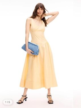 proenza white dress gold buttons Proenza Schouler | Dresses | Proenza Schouler White Label Rumbled Button  Front Dress Size 8